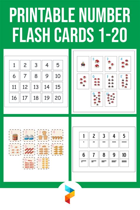 10 Best Printable Number Flash Cards 1 20
