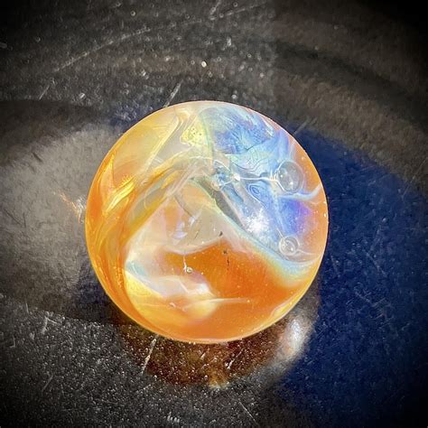 my 2nd ever silver fumed marble r lampwork
