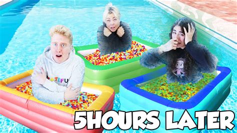 Last To Leave The Pool Of Orbeez Inside The Freezing Pool Youtube