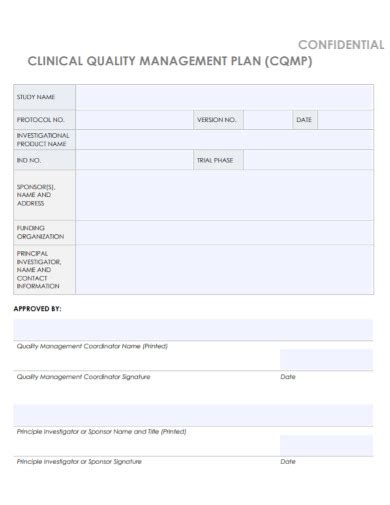 Clinical Quality Management Plan 10 Examples Format Pdf Examples