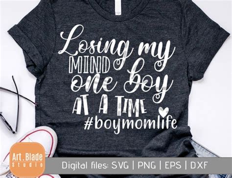 Boy Mom Life Svg Mom Svg T Shirt Designs Silhouette Cut Etsy