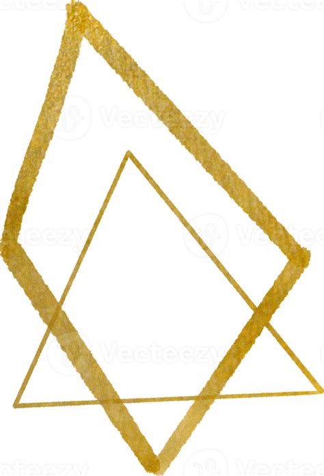Gold Geometric Shape Frame 10869906 Png