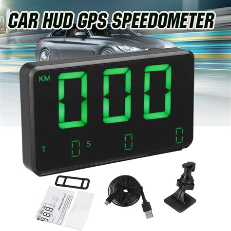45 Inch Car Digital Gps Speedometer Head Up Display Overspeed Altitude