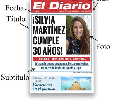 Subt Tulo Portadas De Periodicos Portadas Peri Dico Escolar