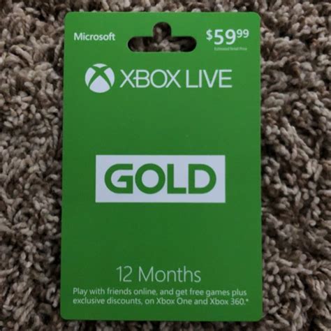 Xbox Live Gold 1 Year Xbox Live Gold T Cards Gameflip
