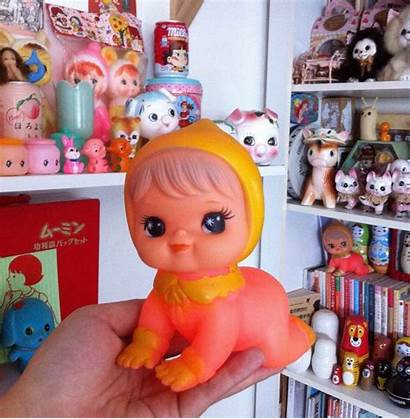 Crawling Yellow Rubber Doll Handmade Sell Place