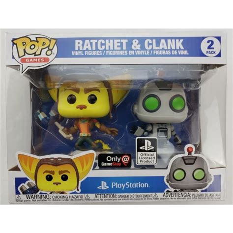 Ratchet And Clank Gamestop Exclusive2 Pack Playstation Funko Pop