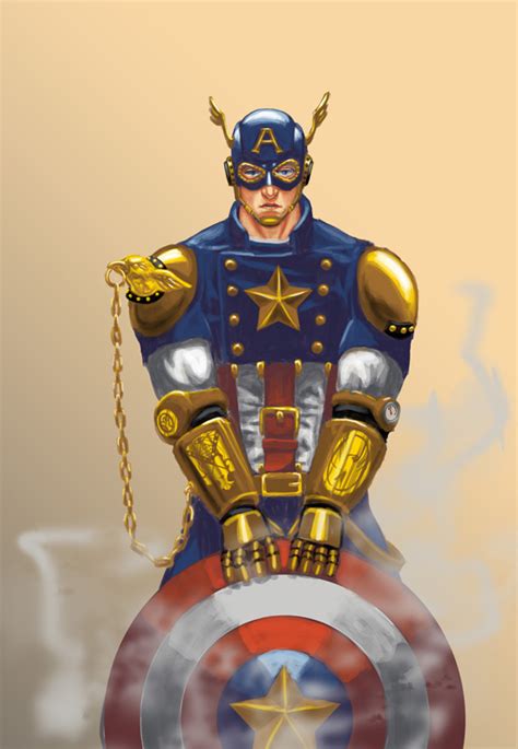 Steampunk Captain America Version 2 By Ecelsiore On Deviantart