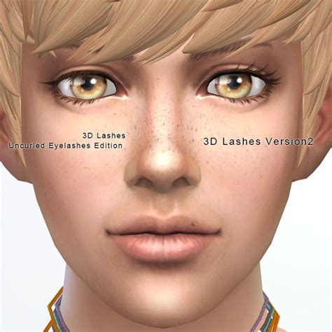 3d Lashes Uncurled Eyelashes Edition Kijiko ザ・シムズ