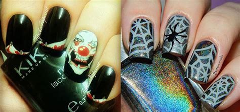 20 Simple And Scary Halloween Nail Art Designs Ideas