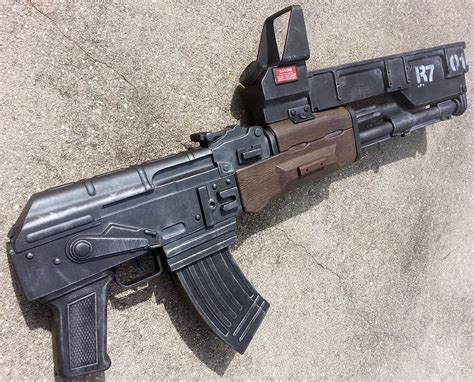 Custom Elysium Inspired Ak 47 Rifle Prop By Firebladecomics On Deviantart