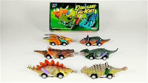Greenkidz Dinosaur Toys Pull Back Cars Dinosaurs Party Favors Dino Toy