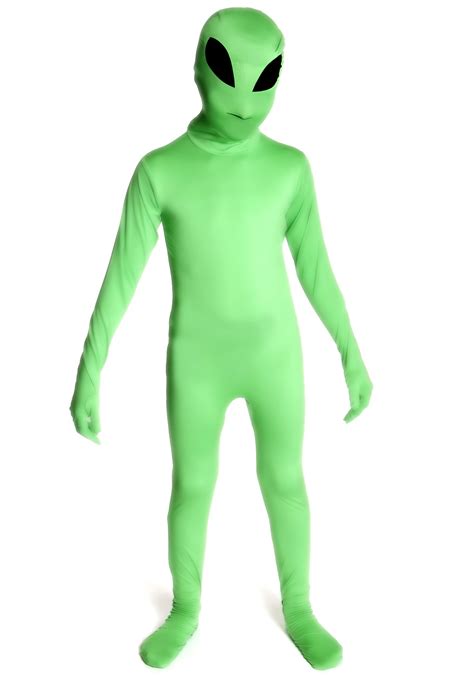 Glow Alien Morphsuit Kids Costume Alien Costumes