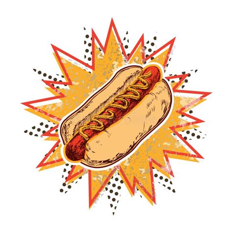 Vintage Metal Sign Hot Dogs Stock Vector Illustration Of Cuisine
