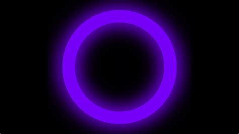 Violet Purple Screen Circle Ring Light Effect 1 Hour Youtube