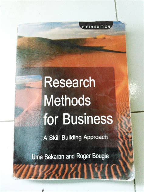 Welcome to the web site for research methods for business: Research Methods for Business (copy english) Writer: Uma ...