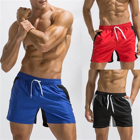 Buy Men Breathable Swim Trunks Pants Swimwear Beach Shorts Slim Wear