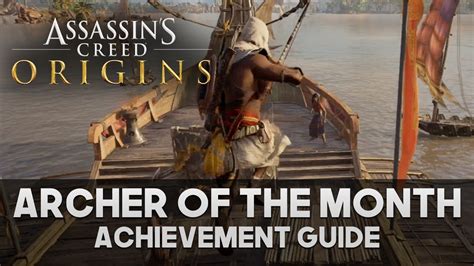 Assassin S Creed Origins Archer Of The Month Achievement Trophy