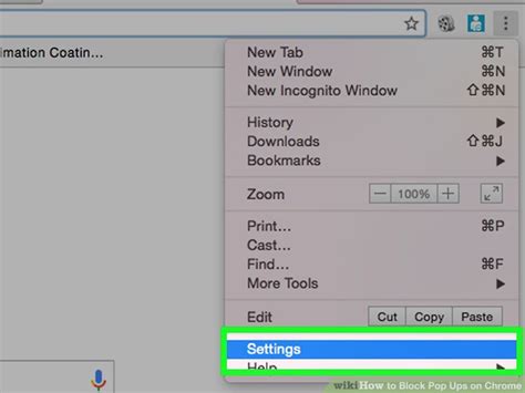 At the top right, click more settings. 3 Ways to Block Pop Ups on Chrome - wikiHow