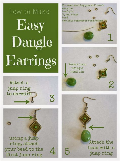 How To Make Easy Dangle Earrings And Necklace Adventures Of A Diy Mom