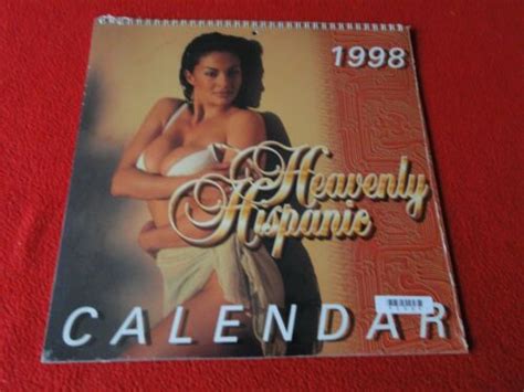 Vintage Large Semi Nude Pinup Wall Calendar Heavenly Hispanic
