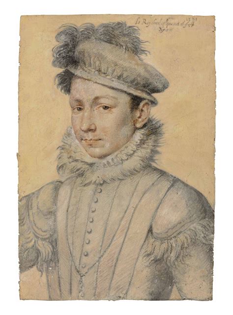 François Clouet Tours Circa 1515 1572 Paris Portrait Of King Charles