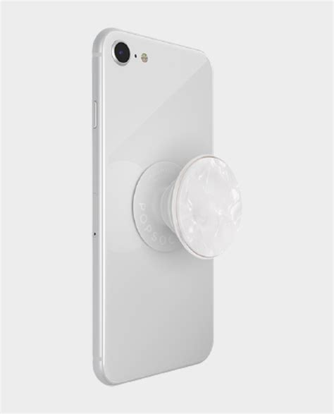 Buy Popsockets Popgrip Luxe Acetate Pearl White In Qatar Alaneesqatarqa