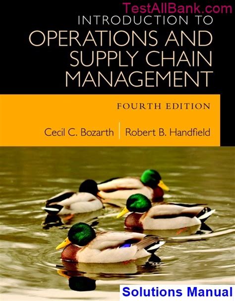 Introduction To Operations And Supply Chain Management 4th Edition