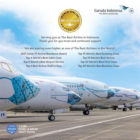 Garuda Indonesia Raih Pengakuan Global Di Ajang Skytrax World Airline Awards Garuda