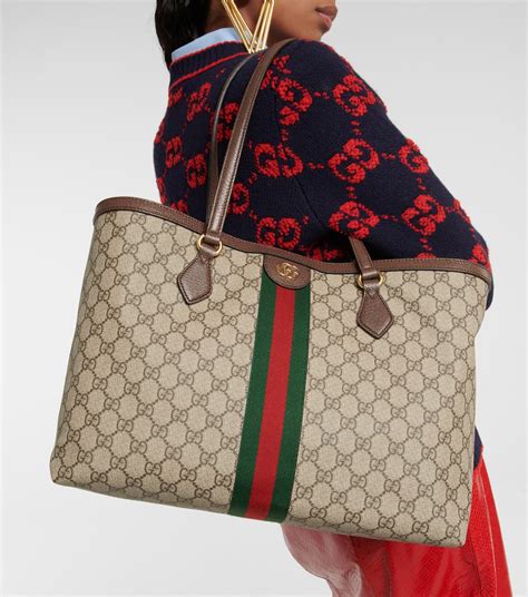 Ophidia Gg Medium Tote In Brown Gucci Mytheresa