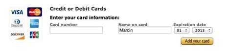 The credit card processors i've used in the past only allowed ascii in the cardholder name, but you should. The Ultimate UX Design of: the Credit Card Payment Form - Designmodo