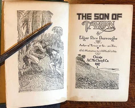 The Son Of Tarzan By Edgar Rice Burroughs Chicago A C Mcclurg Hardcover 1st Edition