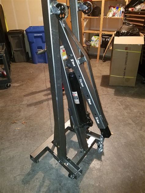 I suppose a one ton hoist would be smaller all around. Harbor Freight Engine Hoist 2 Ton / Harbor Freight 1 Ton ...