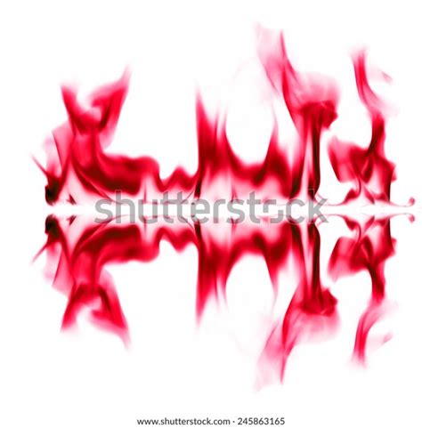 Red Fire Light On White Background Stock Photo 245863165 Shutterstock