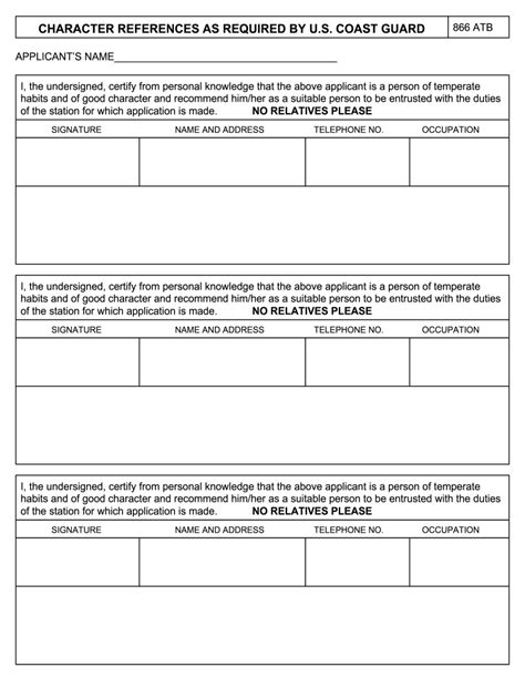 Character Reference Form Fill And Sign Printable Template Online Us