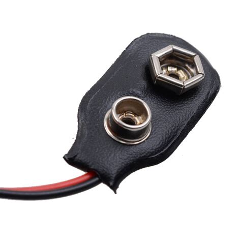2021 9v 9 Volt Battery Clip Holder Connectors Plug Snap Type Lead Wire Soft Battery Buckle For