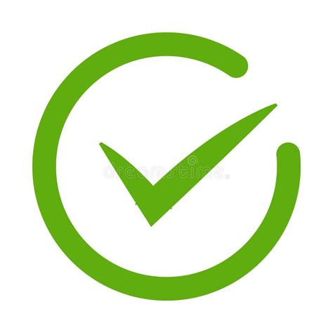 Green Tick Confirm Or Checkmark Line Art Icons For Apps And Websites