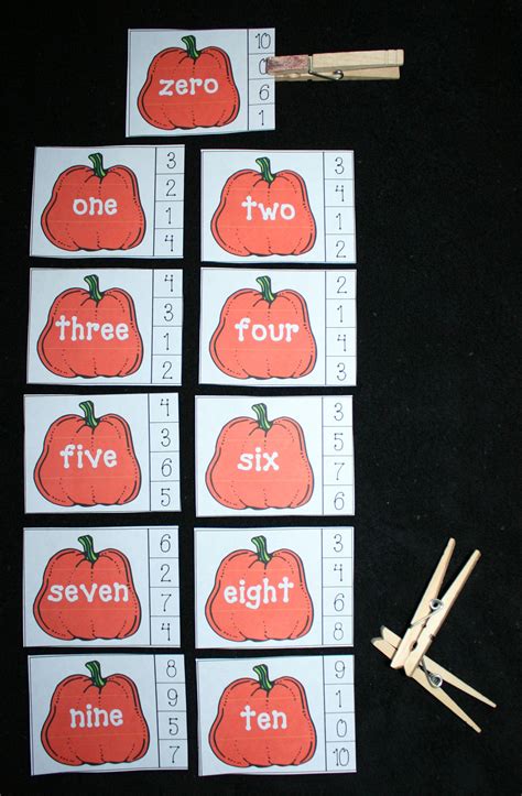 Pumpkin Games And Activities Preschool Math Fall Kindergarten