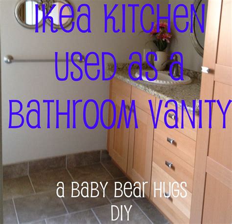 The ikea metod cabinets can be used for many other things besides normal kitchen use. Baby Bear Hugs: Bathroom Ikea Hack