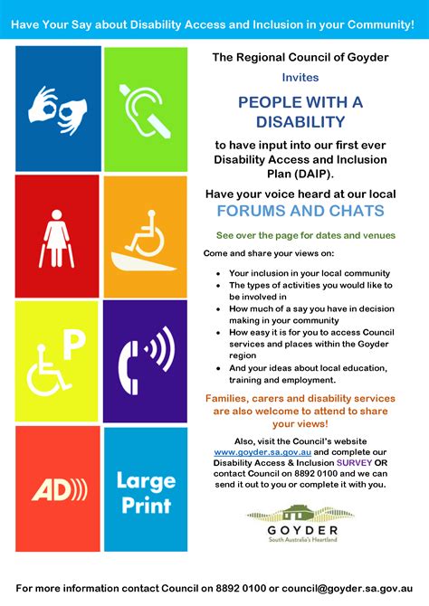 Have Your Say On The Disability Access Inclusion Plan Goyder Regional
