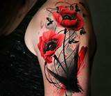 Download 19 royalty free traditional poppy tattoo vector images. Wild Poppy Flowers tattoo by Michael Taguet | Post 20054 ...