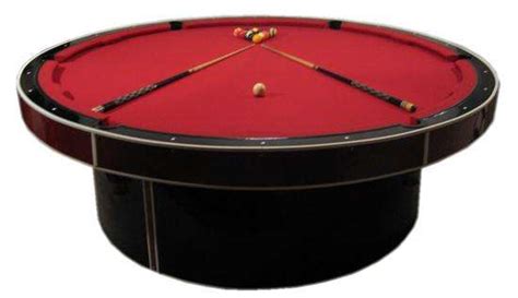 Personalized Round Billiards Custom Pool Tables