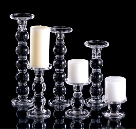 5% coupon applied at checkout save 5% with coupon. gorgeous crystal pillar tall glass candle holders China ...
