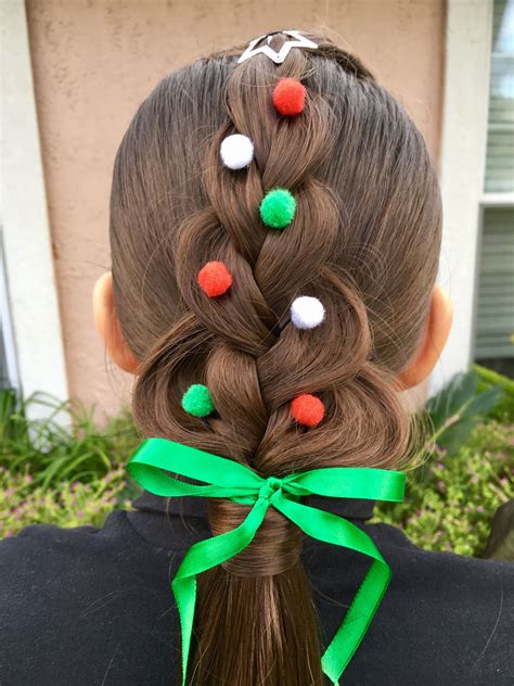 Christmas Tree 🎄 Hairstyle Long Hair Designs Hair Styles Hair Designs