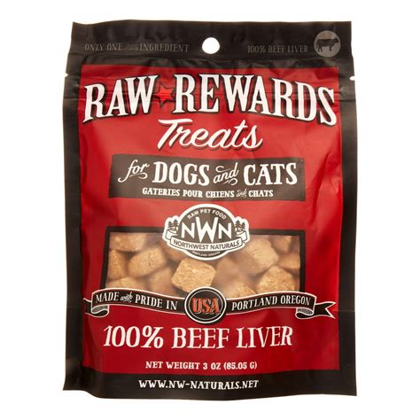 Nw Naturals Raw Rewards Beef Liver Freeze Dried Dog Treats 3 Oz