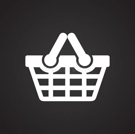 Shop Basket Icon On Background For Graphic And Web Design Simple
