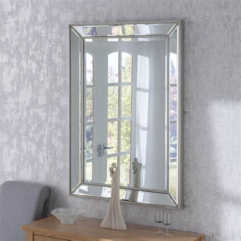 Monaco Rectangular Bevelled Mirror Bevelled Mirror Wall Mirror