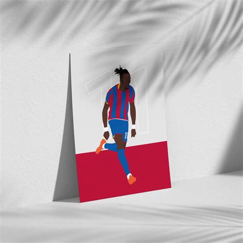 Wilfried Zaha Crystal Palace Poster By Jacks Posters