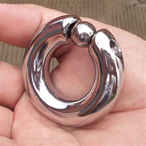 Stainless Steel Unscrewing Ball Style Scrotum Ring Hex Screw Fixation