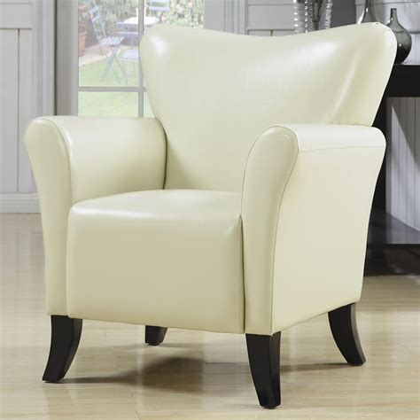 A good upholstered arm chair for reading, sprawling, and dozing. Black Vinyl Upholstered Arm Chair by Coaster - 900253